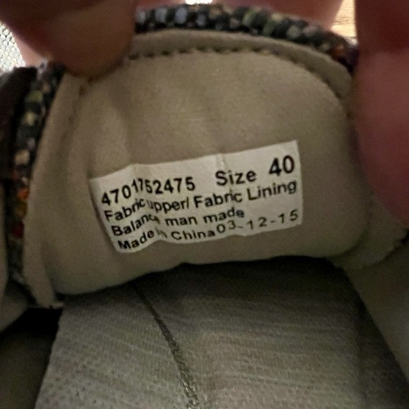 Dansko Brandi Shoes Navy Multicolor Canvas Sneaker Lace Up Size 9.5 - 10 EU 40 - Picture 6 of 8